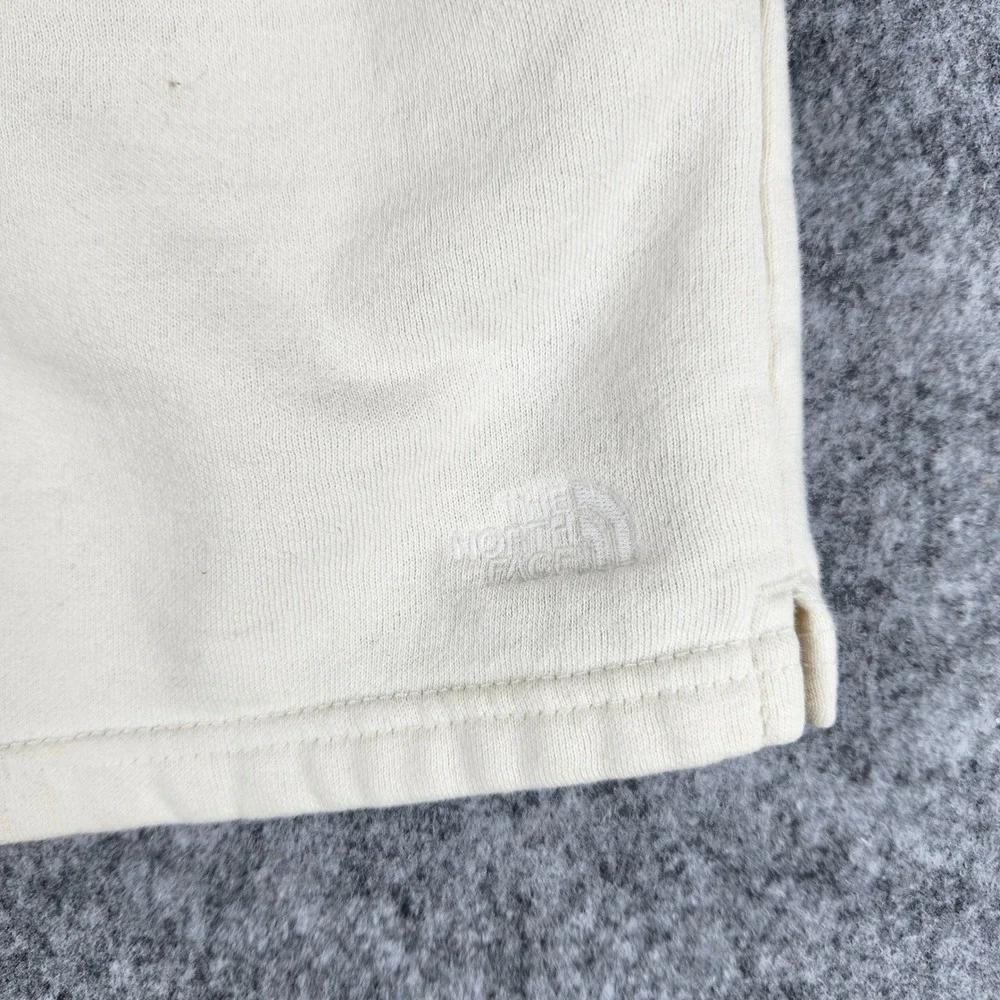 The North Face Half Dome Fleece Shorts Women XL White Athletic Lounge Hiking